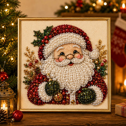 ✨ 3D Pearl Diamond Painting Kit – DIY Holiday Wall Art & Home Decoration Craft 🎨