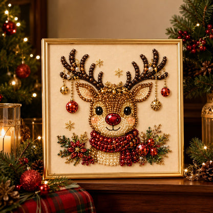 ✨ 3D Pearl Diamond Painting Kit – DIY Holiday Wall Art & Home Decoration Craft 🎨