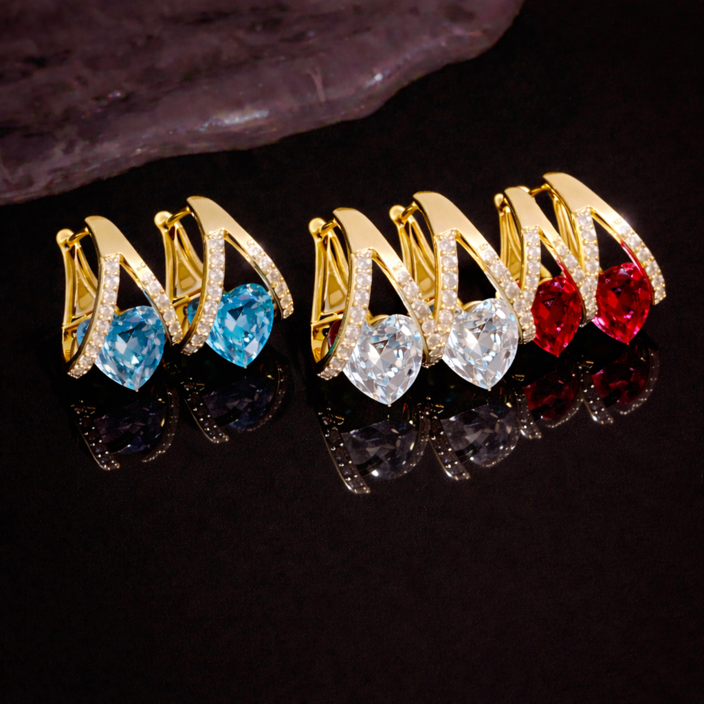 🔥 LAST DAY SALE – 49% OFF 💎 CZTICLE® Germanium Earrings – A Stylish Daily Reminder for Your Shape & Wellness Goals