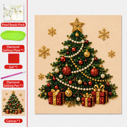 ✨ 3D Pearl Diamond Painting Kit – DIY Holiday Wall Art & Home Decoration Craft 🎨