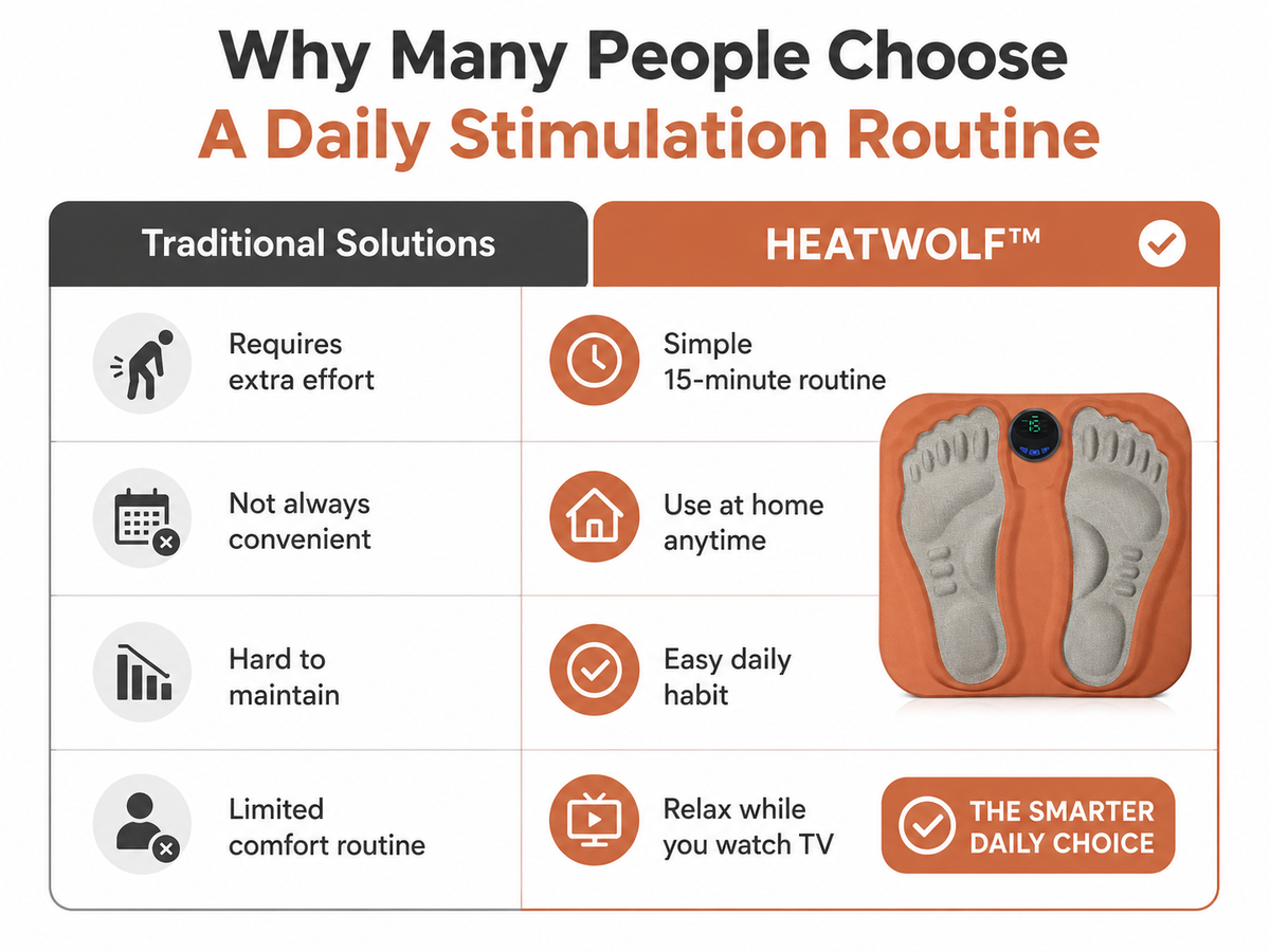 HEATWOLF™ Foot Stimulator – Your Daily 15-Minute Foot Wellness Routine