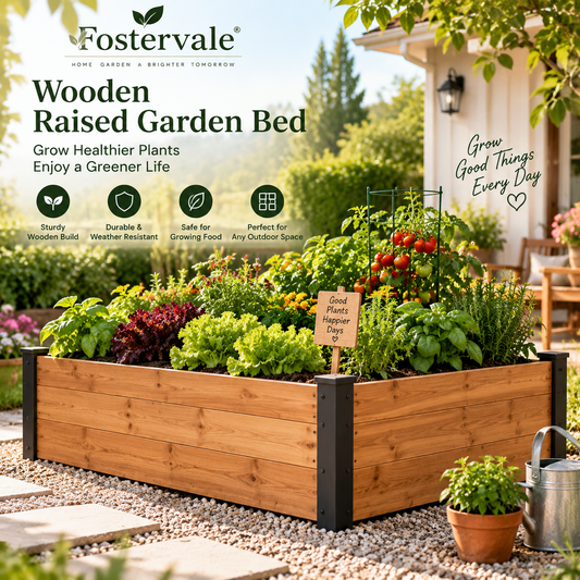 Fostervale® Wooden Raised Garden Bed