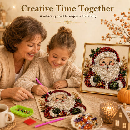 ✨ 3D Pearl Diamond Painting Kit – DIY Holiday Wall Art & Home Decoration Craft 🎨