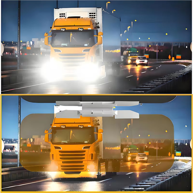 2-in-1 Car Sun Visor Extender, Day/Night Dual-Use Adjustable Angle Anti-Glare Sunshade, High-Definition UV Protection Windshield Sun Visor, Designed for SUVs/Pickups/MPVs and Most Vehicle Models, Night Driving Anti-Glare Goggles, Sun Protection Visor