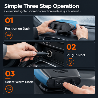 💥Last Day!!!➡️Big Sale-45% OFF Only 39.99🔥Car Heater & Windshield Defroster Fan